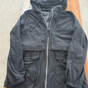 lululemon athletica Black Hooded Lightweight Jacket